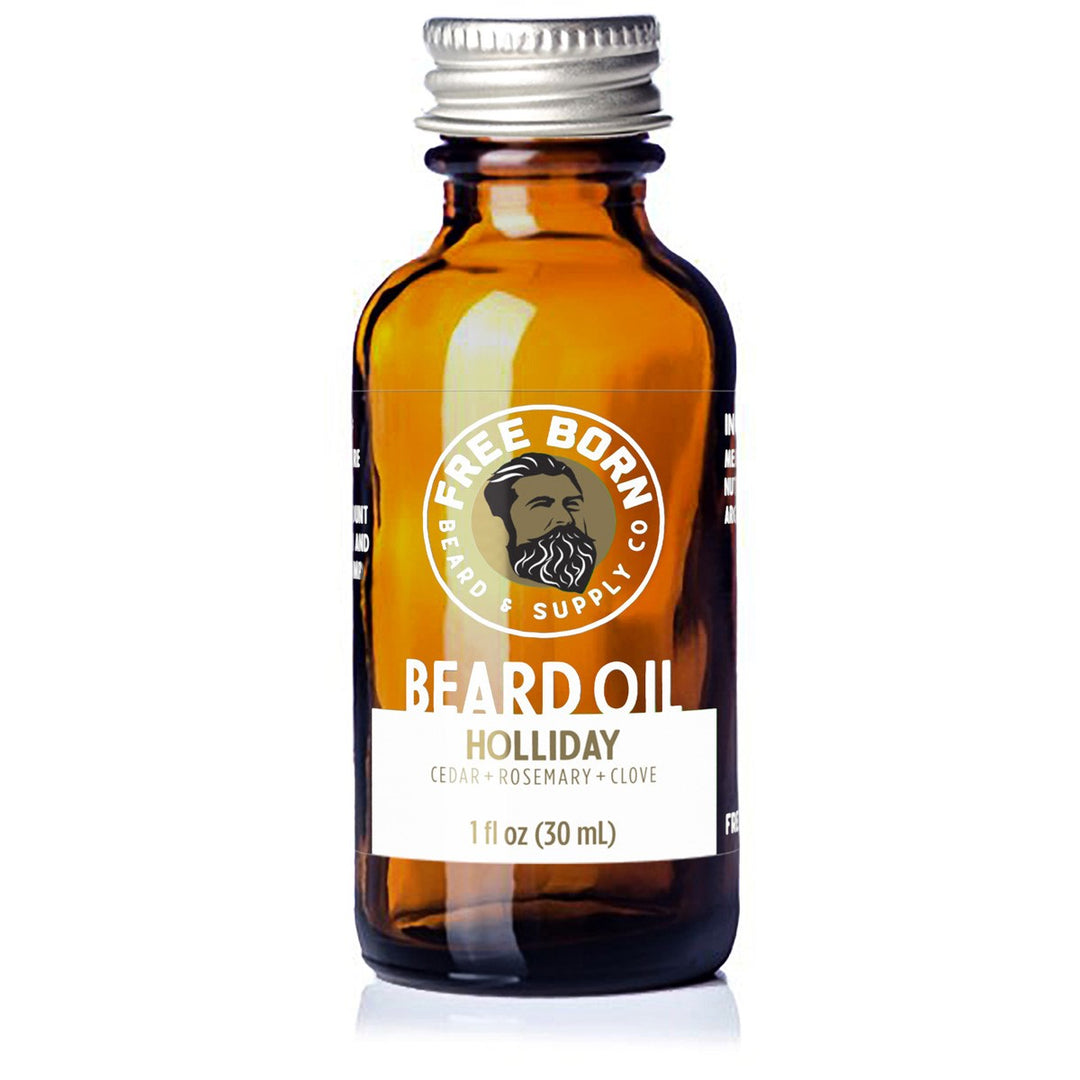 Holliday Beard Oil - Cedar + Rosemary + Clove